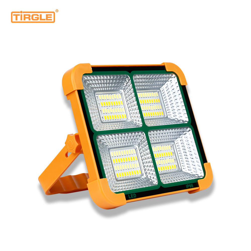 SL-D08 Luce solare a LED portatile 18W 3600mAh 1800LM 168Led IP66 luminosità continua cantiere batteria ricaricabile luce da pavimento a led interruzione di corrente luce da lavoro di emergenza riparazione automatica